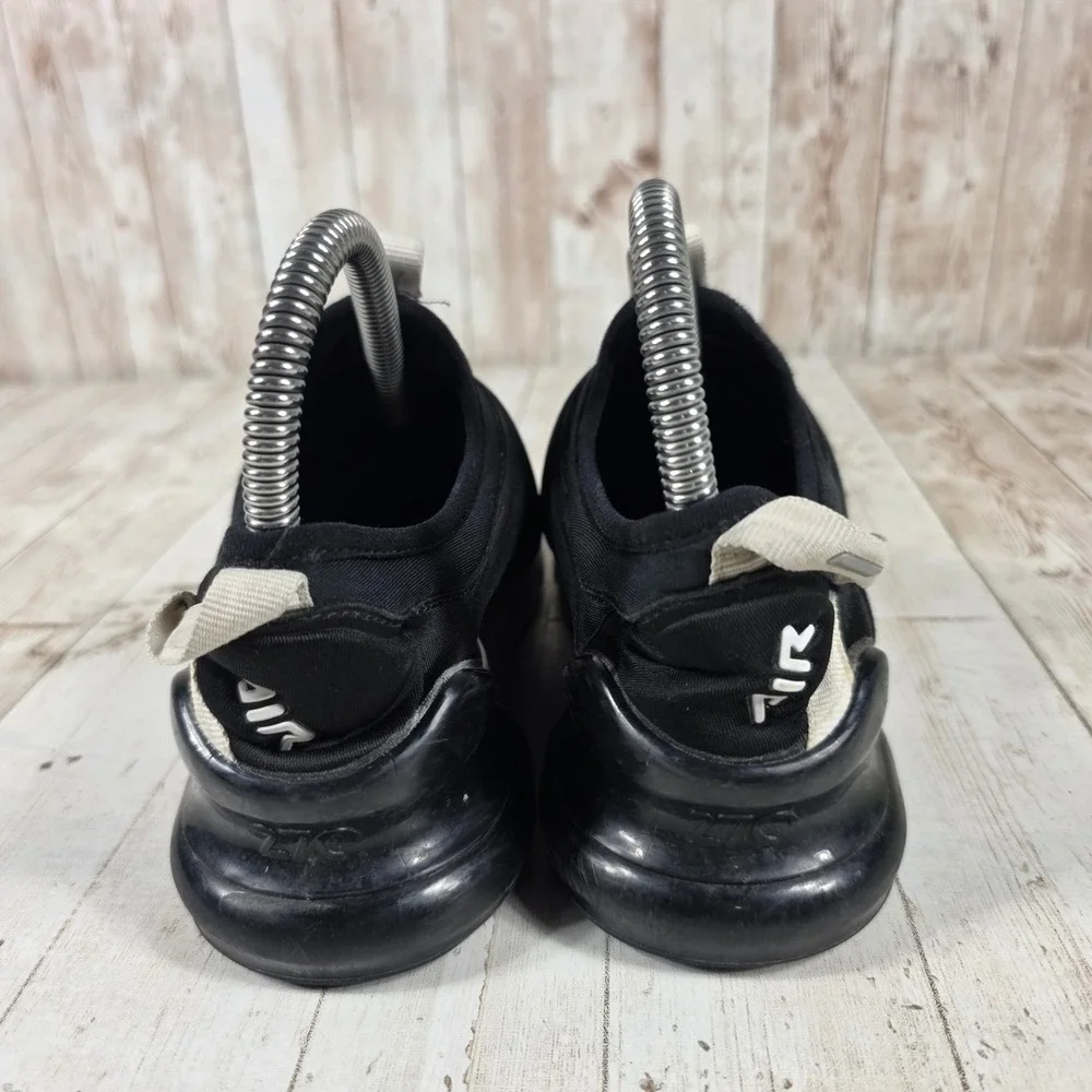 Nike Air Max 270 Extreme Kids Black White Slip On Sneakers CI1107-001 Size 2Y
